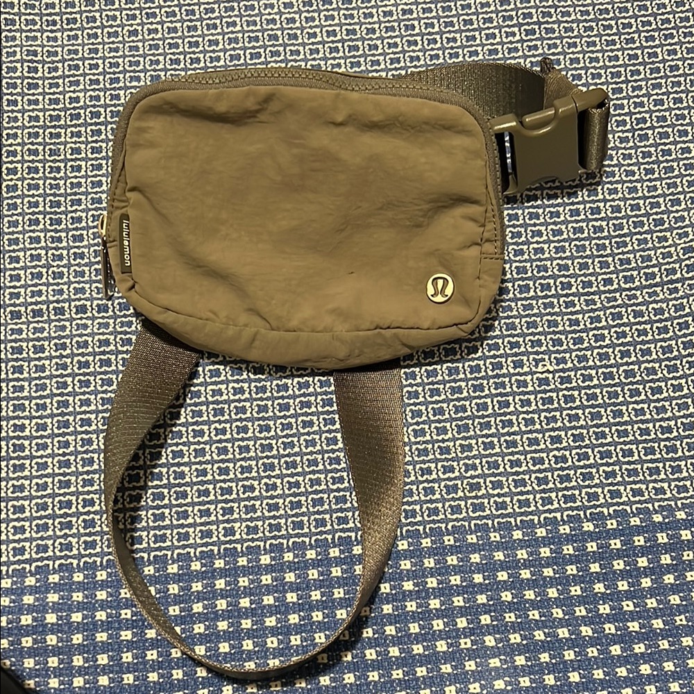 Lululemon Athletica Brown Crossbody Bag with Adjustable Strap